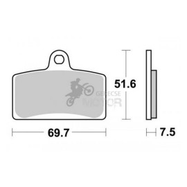 Fékbetét AP Racing LMP421 SM