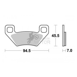 Fékbetét AP Racing LMP422 AOR