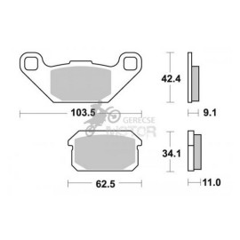 Fékbetét AP Racing LMP448 ST