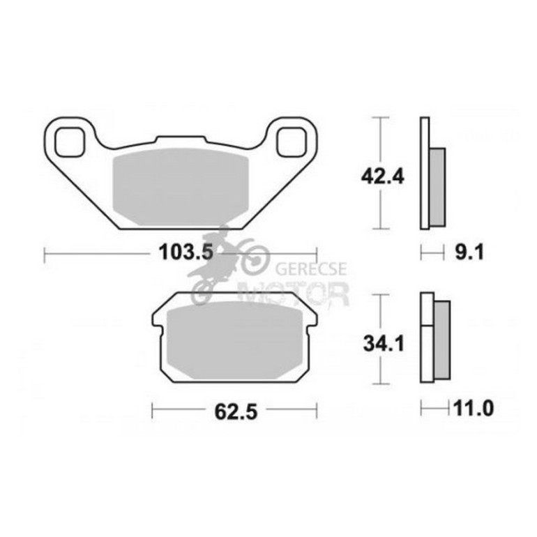 Fékbetét AP Racing LMP448 ST