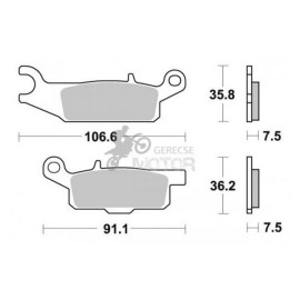 Fékbetét AP Racing LMP449 OR