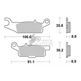 Fékbetét AP Racing LMP451 OR