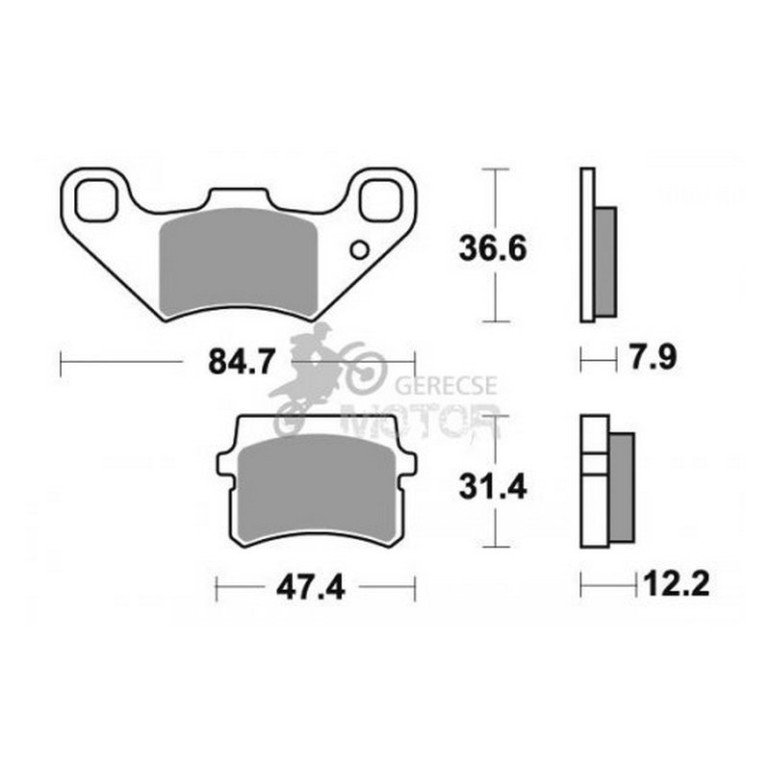 Fékbetét AP Racing LMP455 ST