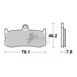 Fékbetét AP Racing LMP464 CRR