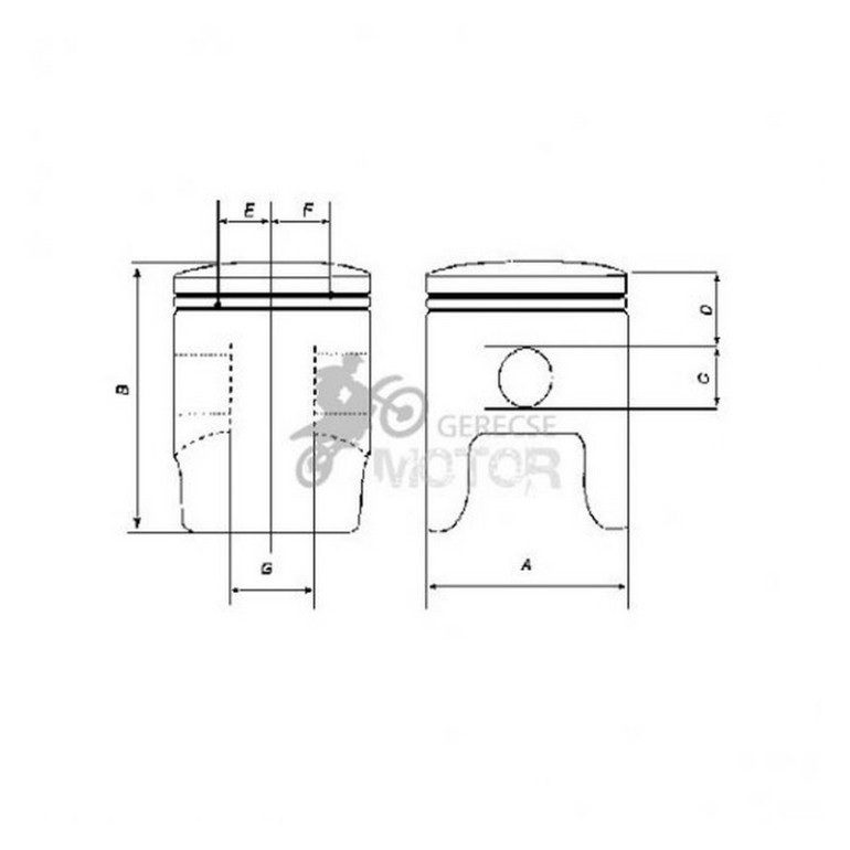 Dugattyú szett PHIX
