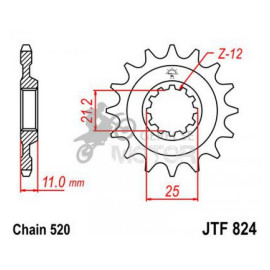Lánckerék első JTF824