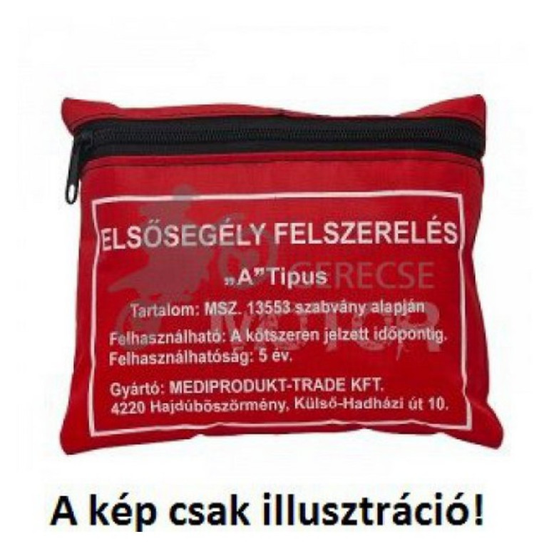 Elsősegély felszerelés (A típusú)