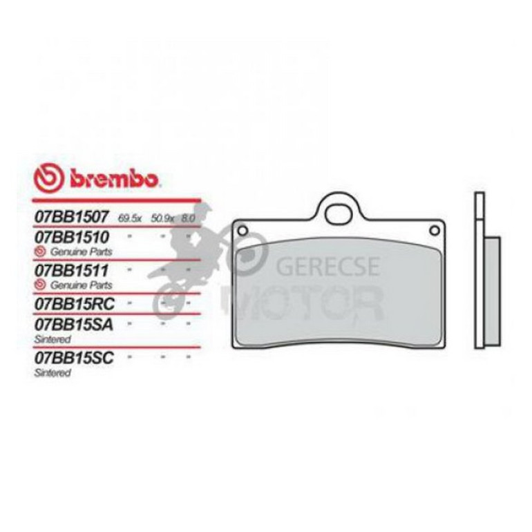 Fékbetét Brembo BRM 07BB1507