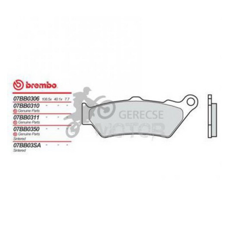 Fékbetét Brembo BRM 07BB33 SC