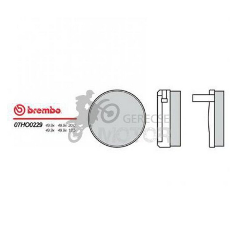 Fékbetét Brembo BRM 07HO0229