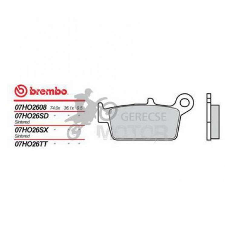 Fékbetét Brembo BRM 07HO26 SX