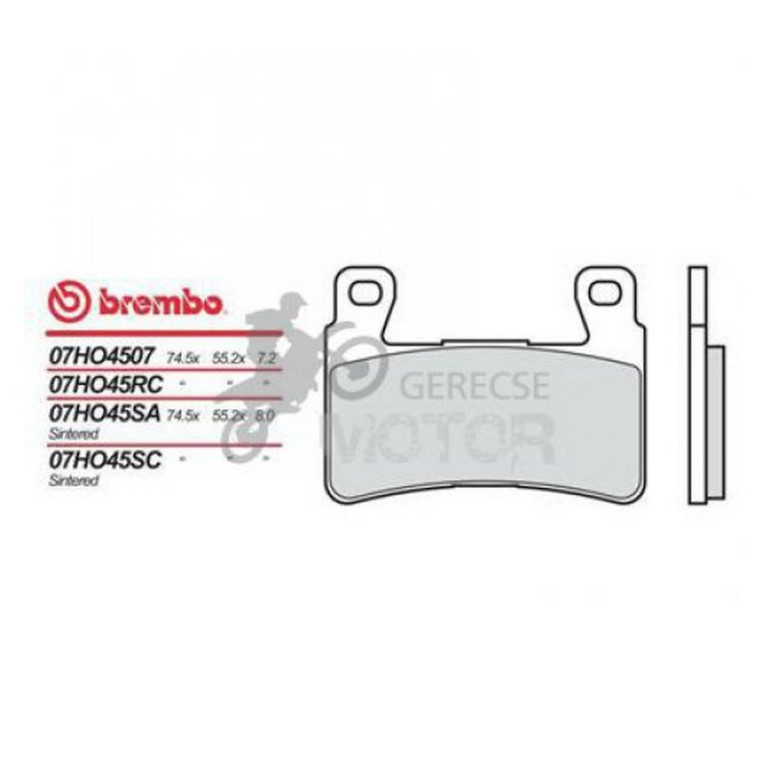 Fékbetét Brembo BRM 07HO4507