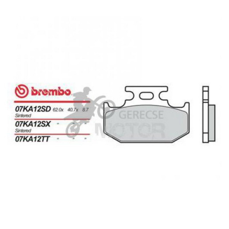 Fékbetét Brembo BRM 07KA12 TT