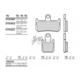 Fékbetét Brembo BRM 07YA46 RC
