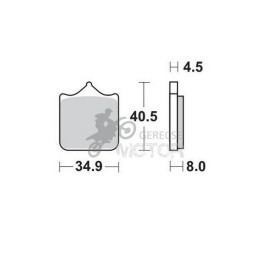 Fékbetét AP Racing LMP470SF