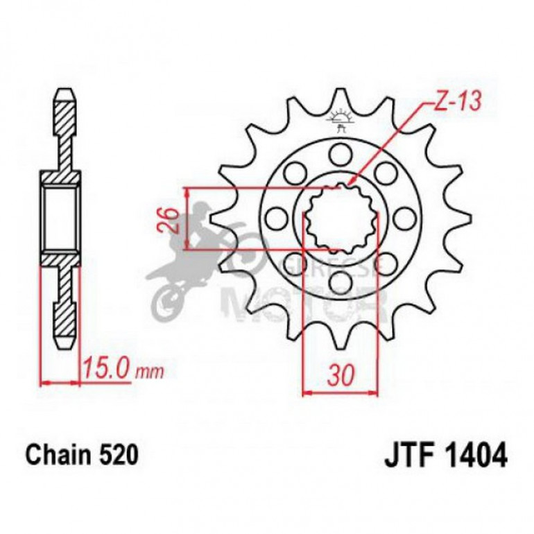 Lánckerék első JTF1404