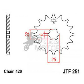 Lánckerék első JTF251