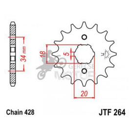Lánckerék első JTF264