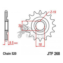 Lánckerék első JTF268