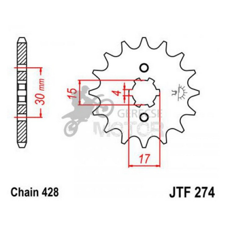 Lánckerék első JTF274