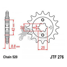 Lánckerék első JTF276