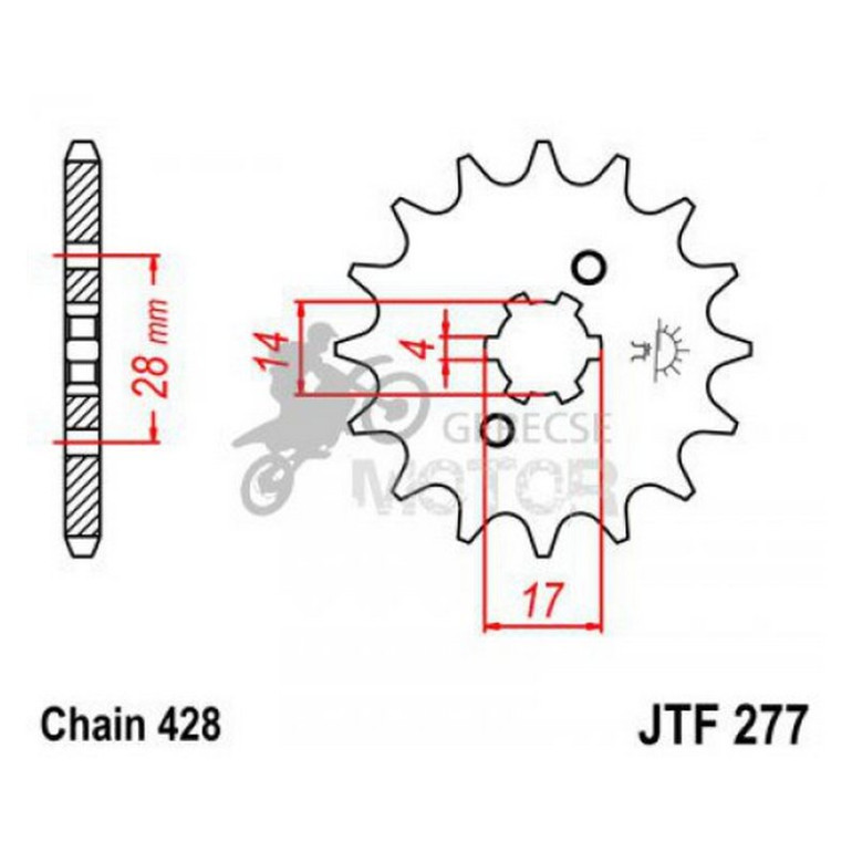 Lánckerék első JTF277