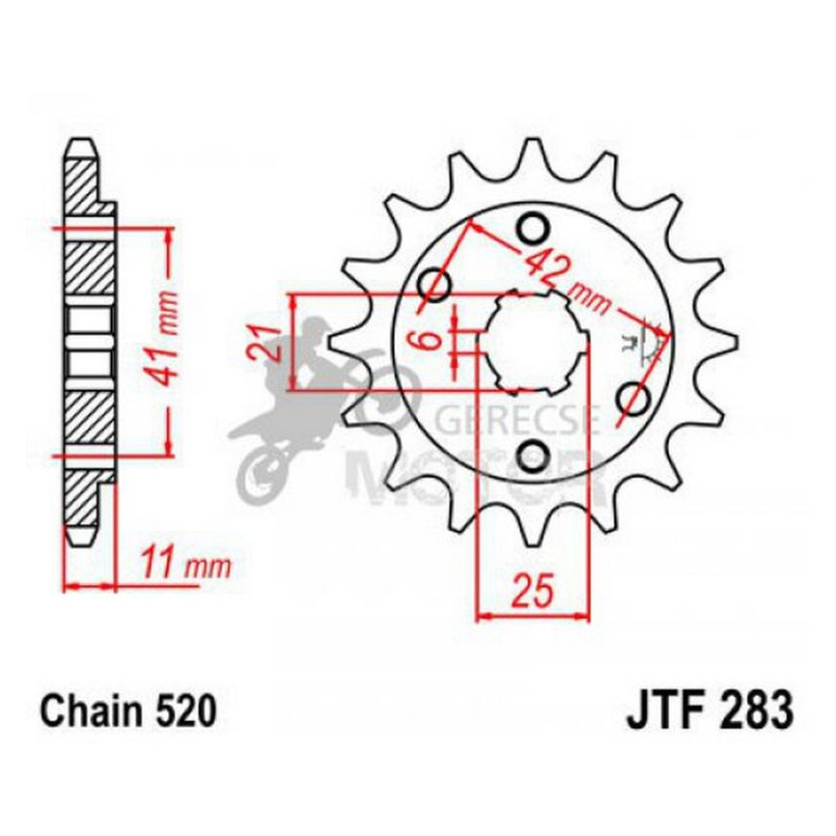 Lánckerék első JTF283