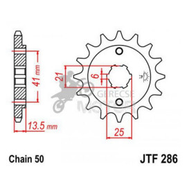 Lánckerék első JTF286