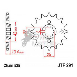Lánckerék első JTF291