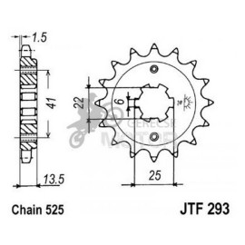 Lánckerék első JTF293