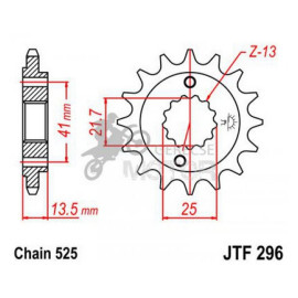 Lánckerék első JTF296
