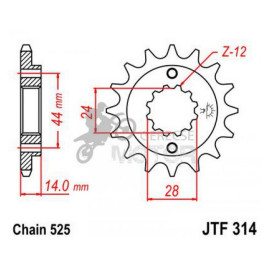 Lánckerék első JTF314