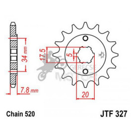 Lánckerék első JTF327