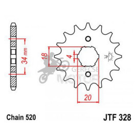 Lánckerék első JTF328