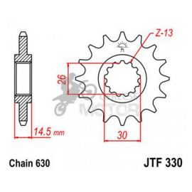 Lánckerék első JTF330.15