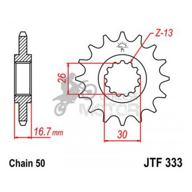 Lánckerék első JTF333