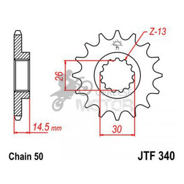Lánckerék első JTF340.18