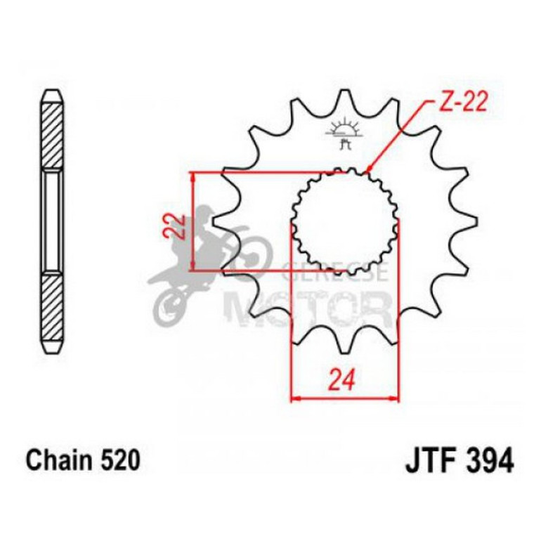 Lánckerék első JTF394