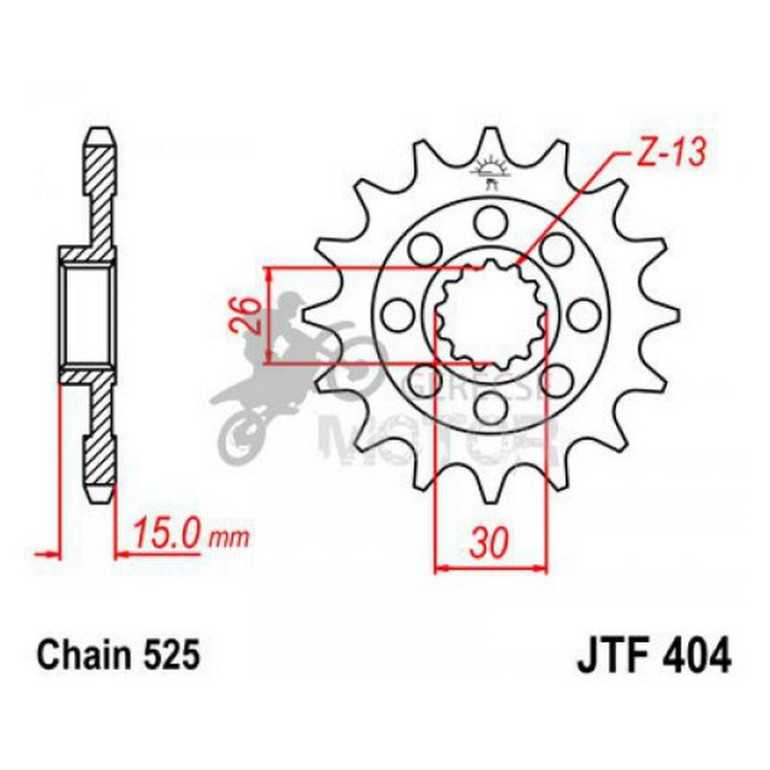 Lánckerék első JTF404