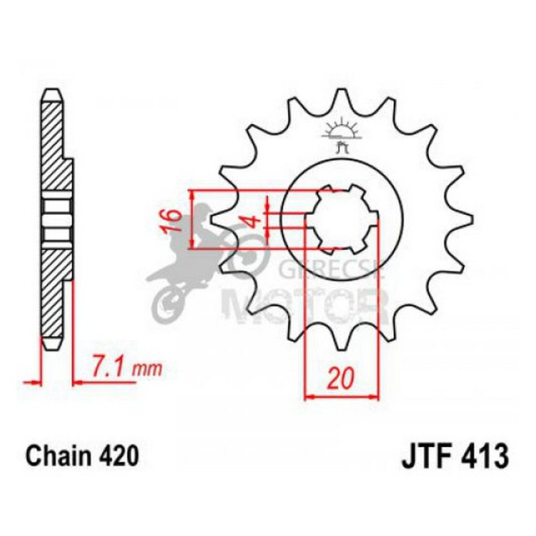 Lánckerék első JTF413