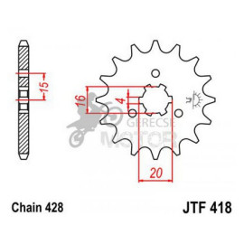 Lánckerék első JTF418