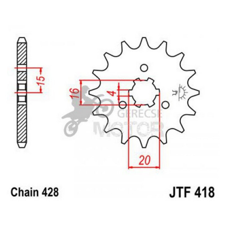 Lánckerék első JTF418