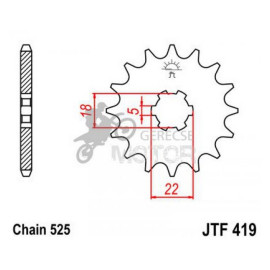 Lánckerék első JTF419