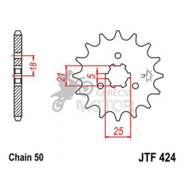 Lánckerék első JTF424