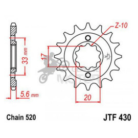 Lánckerék első JTF430