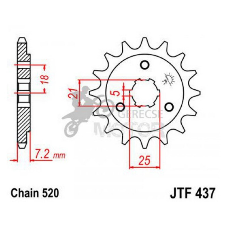 Lánckerék első JTF437