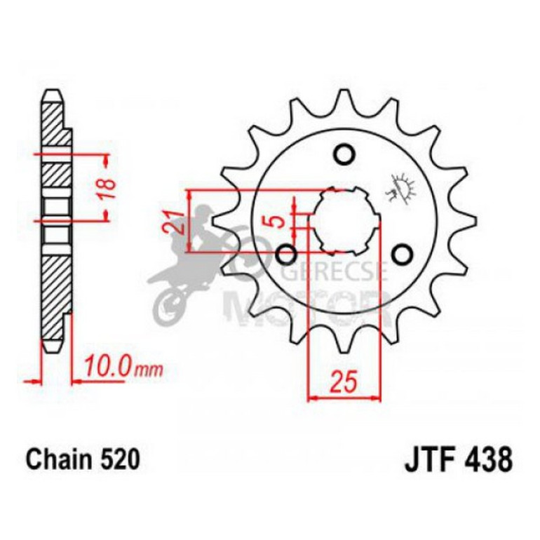 Lánckerék első JTF438