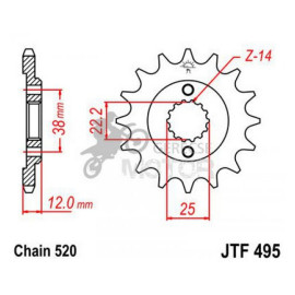 Lánckerék első JTF495.15