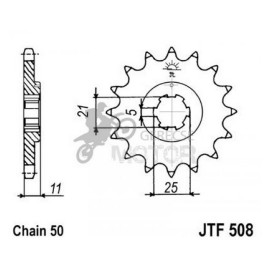 Lánckerék első JTF508