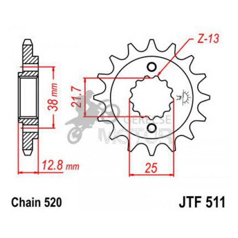 Lánckerék első JTF511